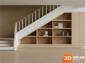 Under-stair cabinet Skp Files 